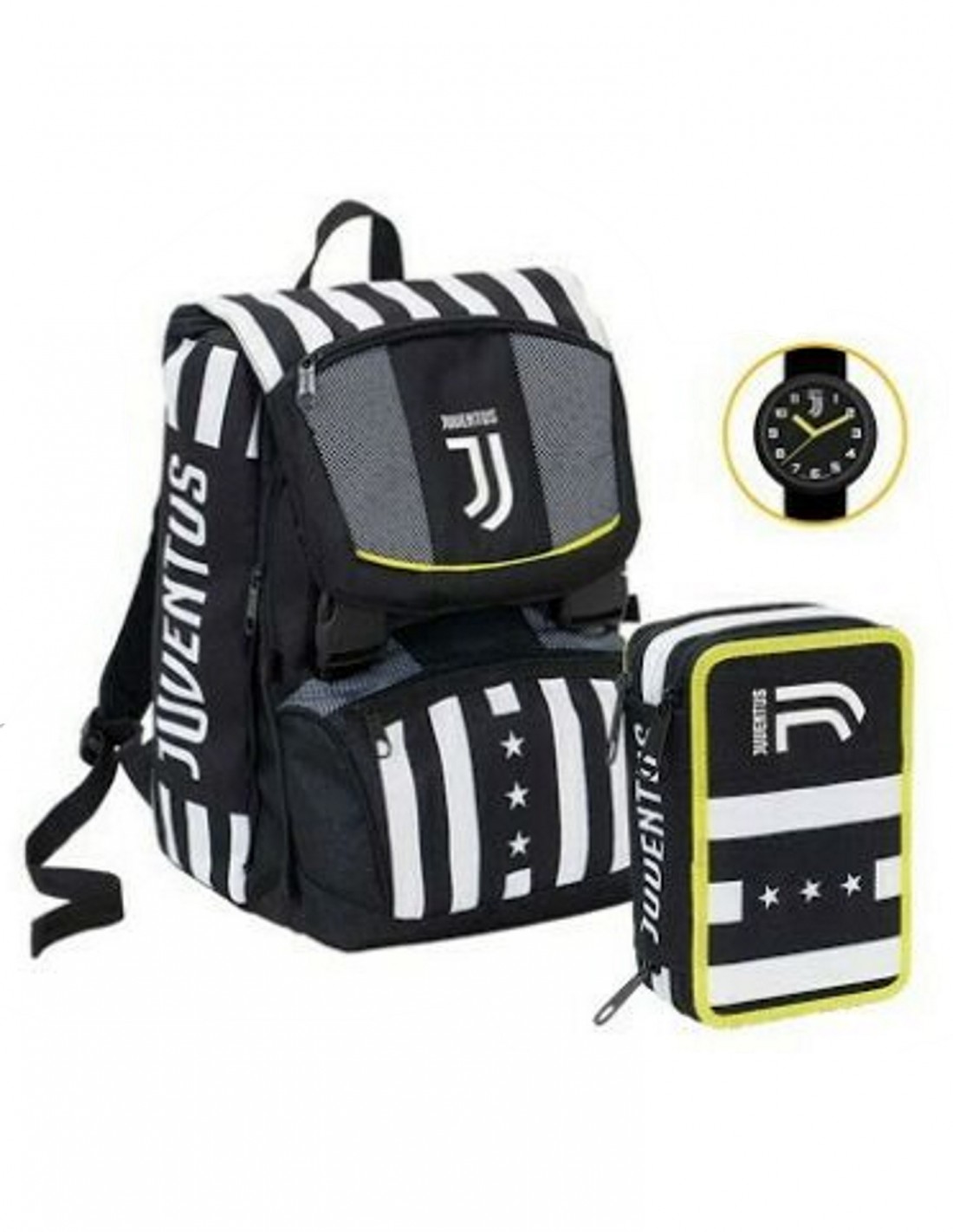 Schoolpack Zaino con astuccio e orologio Juventus Winner Forever -  Systemcart