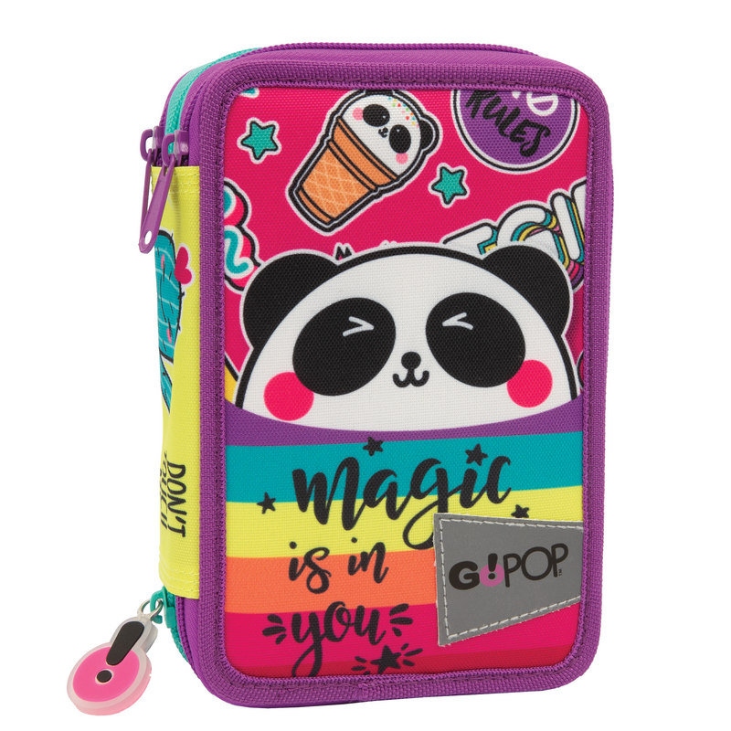 Astuccio 3 zip Go Pop Panda Magic - Systemcart